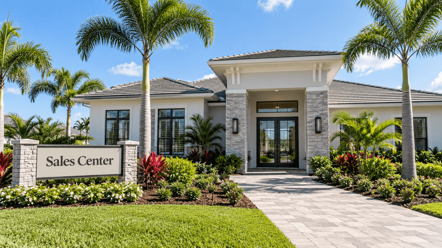 Reserve at Tequesta sales center model home