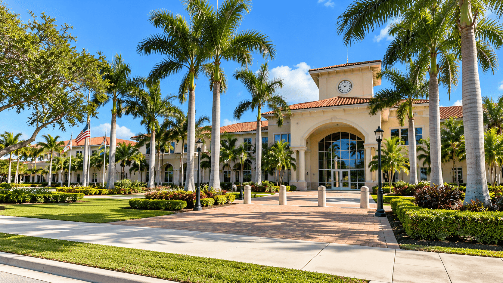 Homestead City Hall at 100 Civic Court in the City of Homestead, Florida