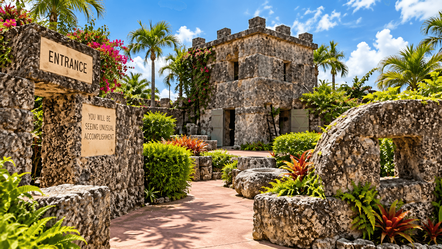 Coral Castle in the Homestead area of Miami-Dade County