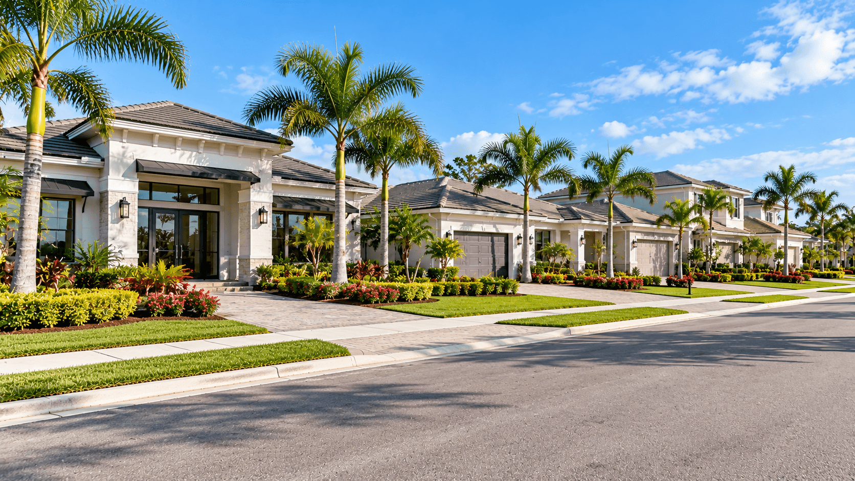 Model homes and sales center at Greyhawk Landing by DiVosta