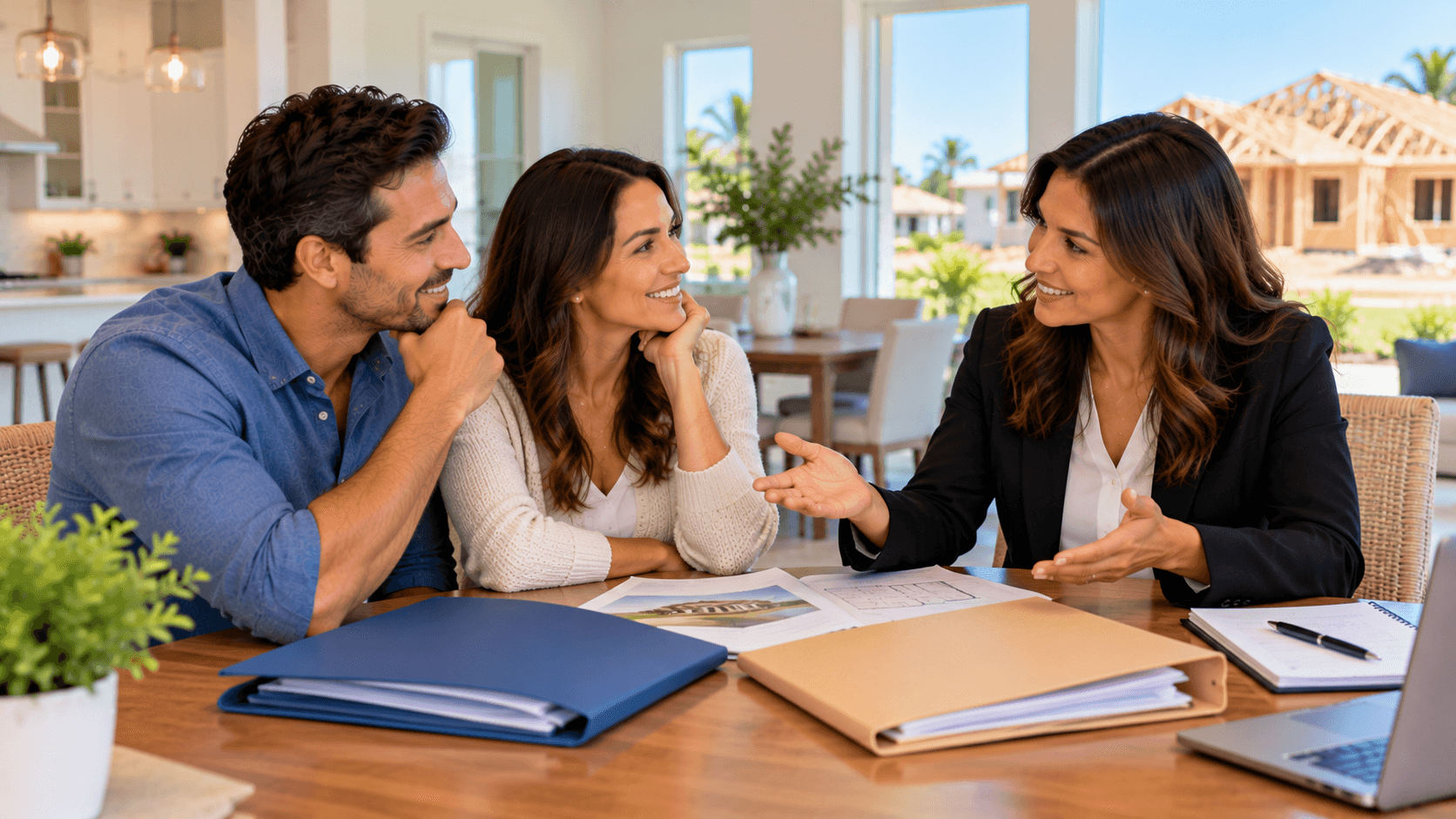 Buyer discussing support before a builder visit