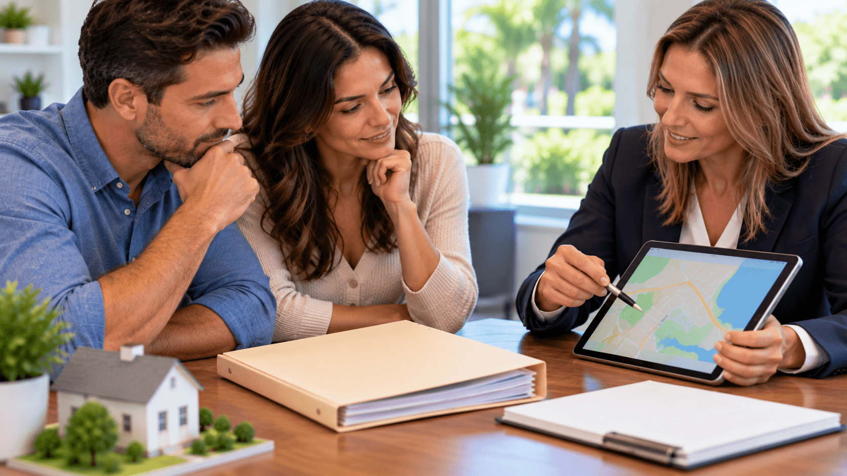 Buyers reviewing flood-risk and insurance questions