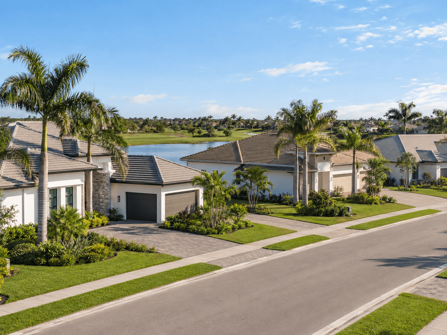 Golf course homes at Glynlea Country Club in Port St. Lucie