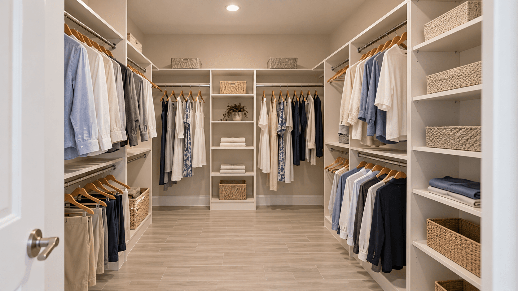 Walk-in closet in an owner's suite at Greyhawk Landing
