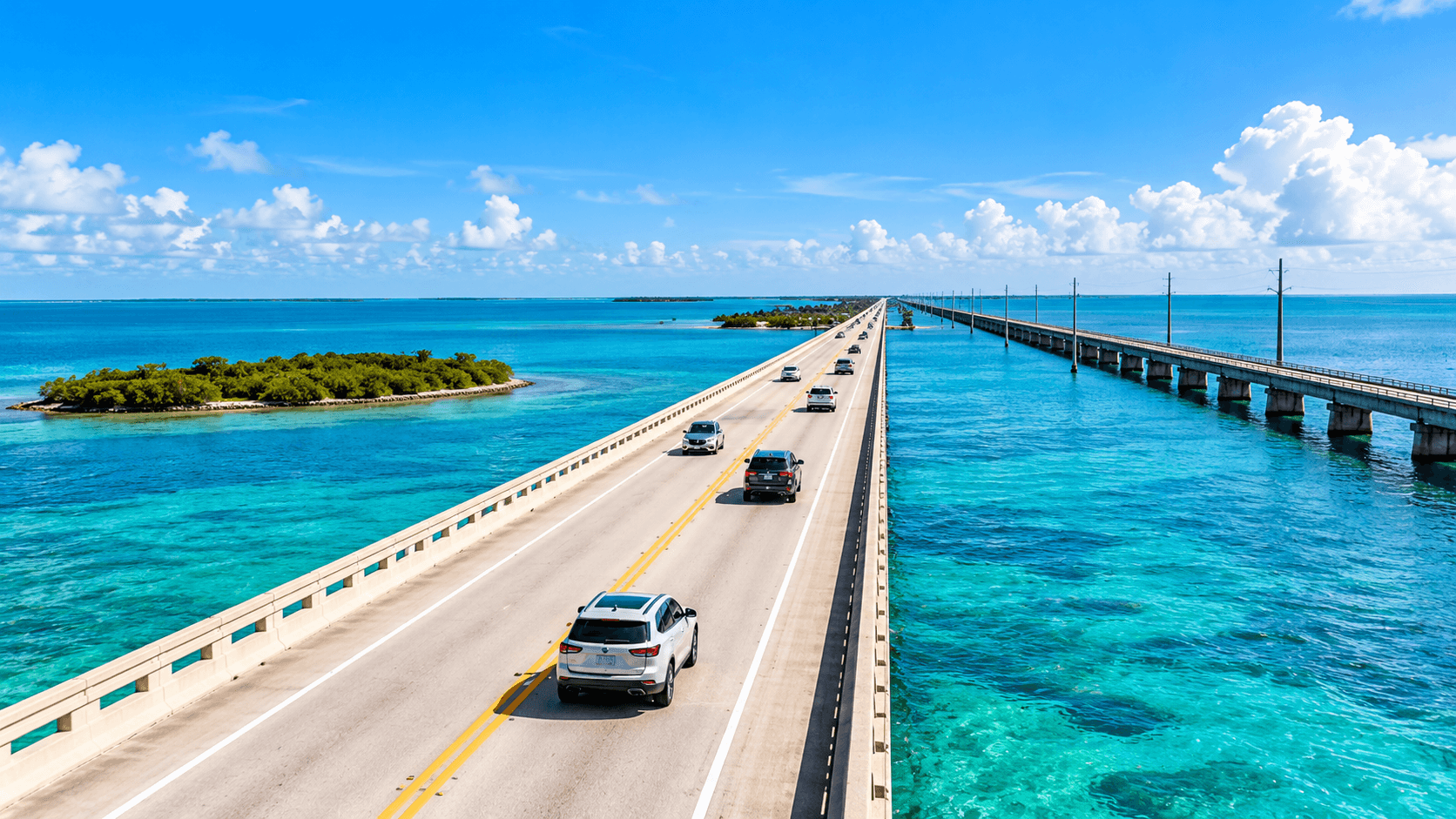 Overseas Highway bridge on U.S. 1 in the Florida Keys