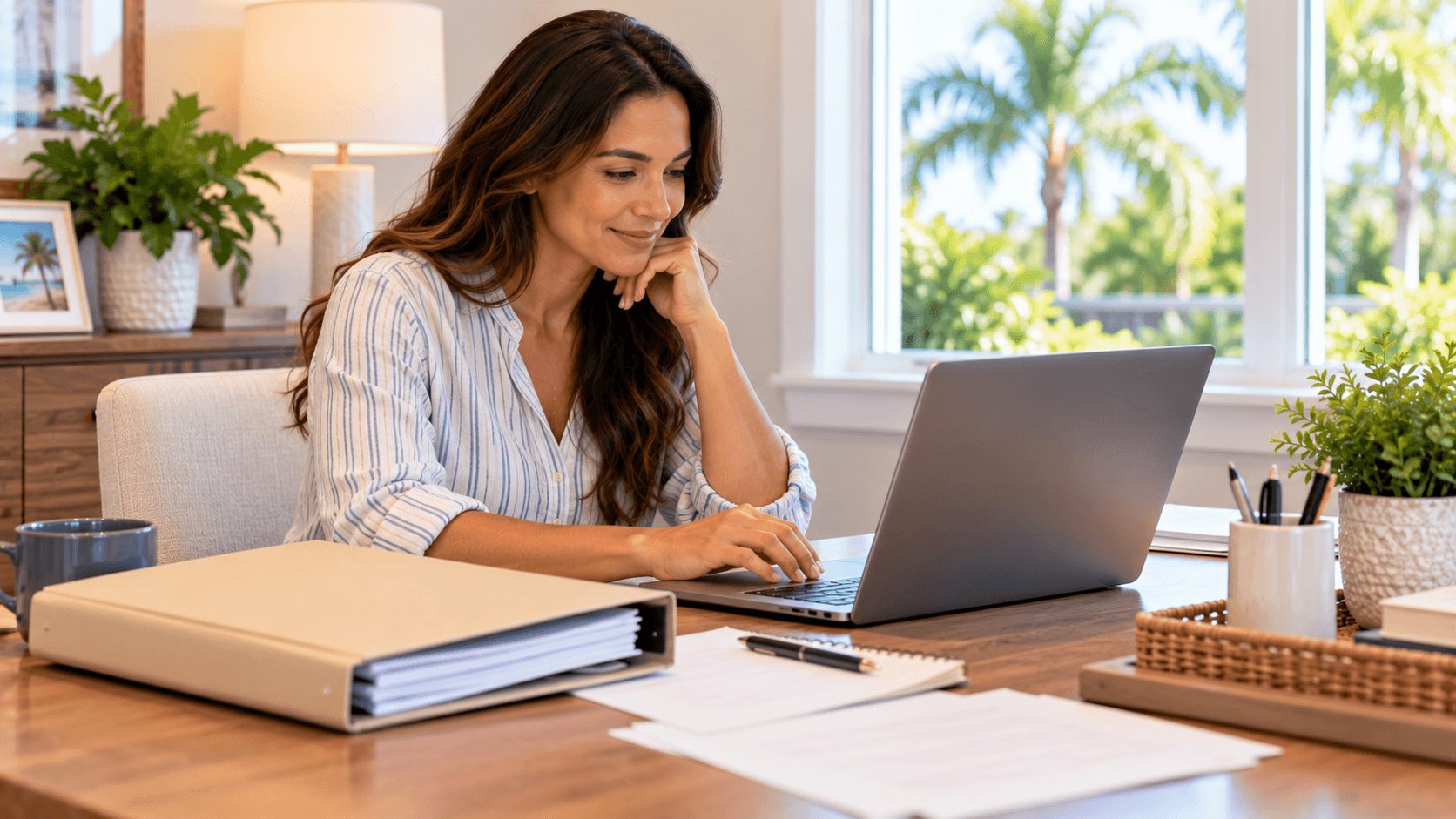 Homeowner filing for the Florida homestead exemption