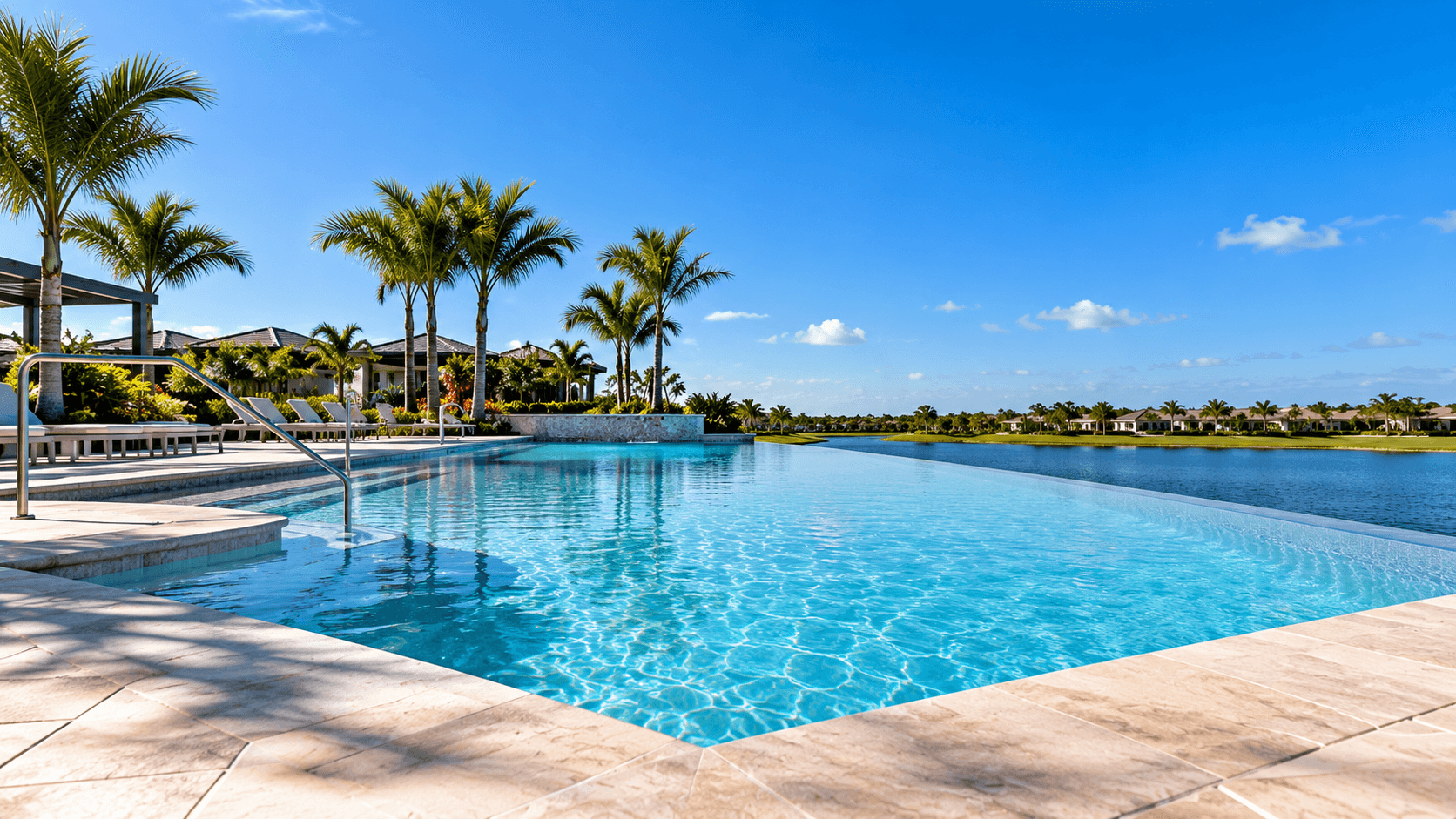 Vanishing edge pool at the Greyhawk Landing amenity campus