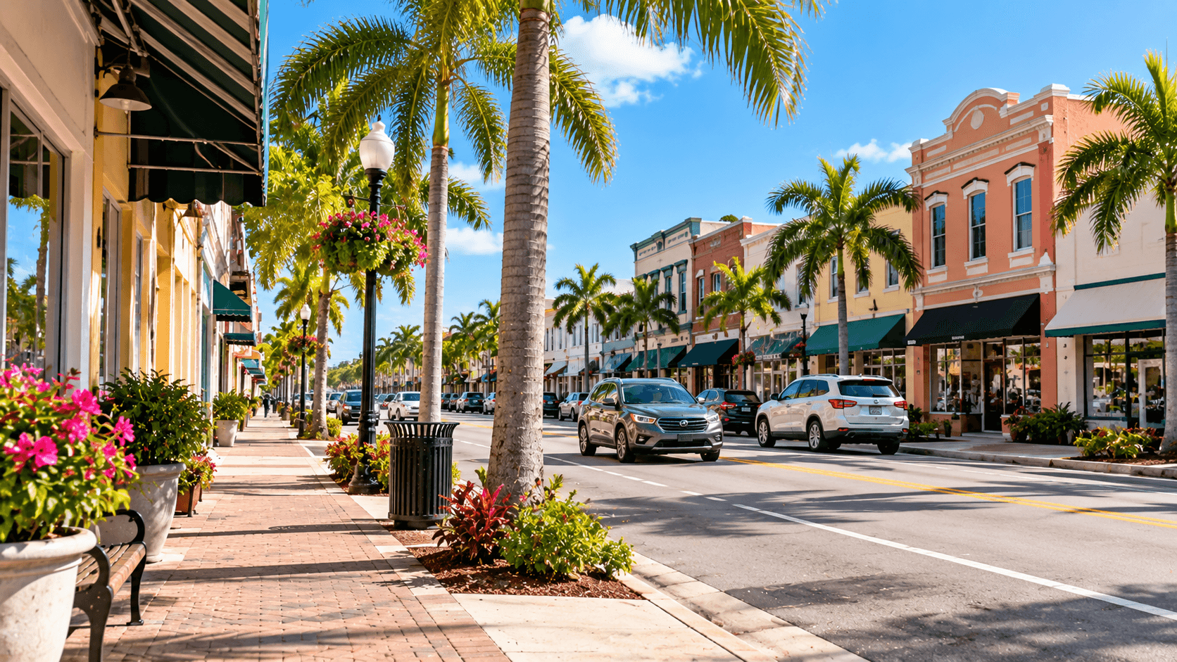 Krome Avenue in historic downtown Homestead, Florida