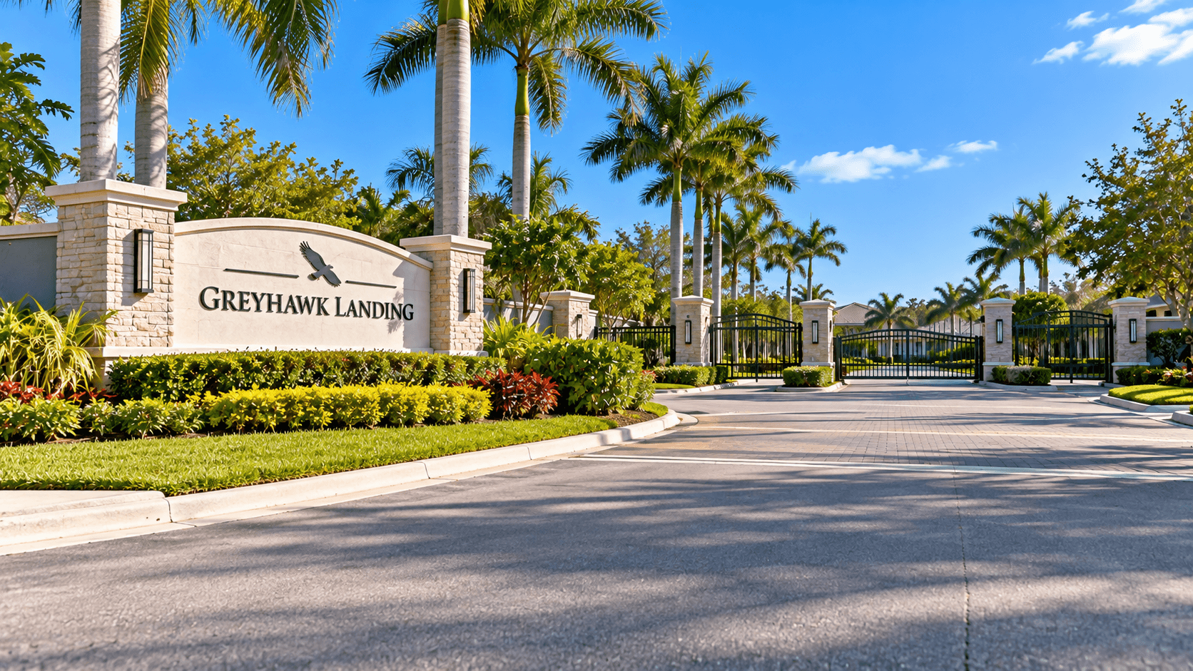 Entrance to Greyhawk Landing by DiVosta in Lake Worth, Florida