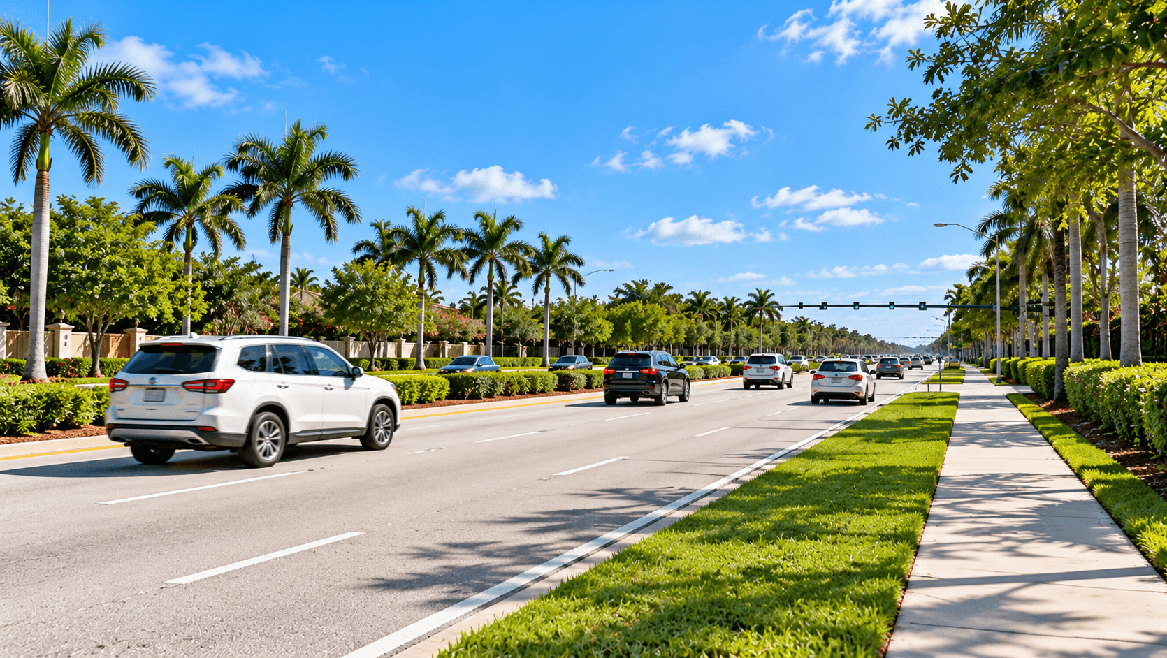 Lake Worth Road near 120th Avenue South in Wellington, Florida