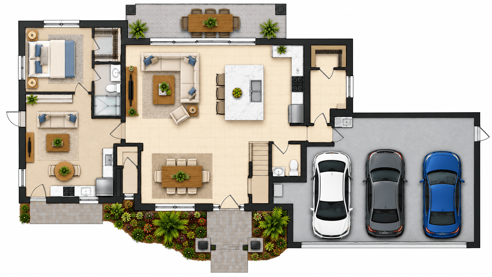 First-floor plan of the Highgrove with the Next Gen suite