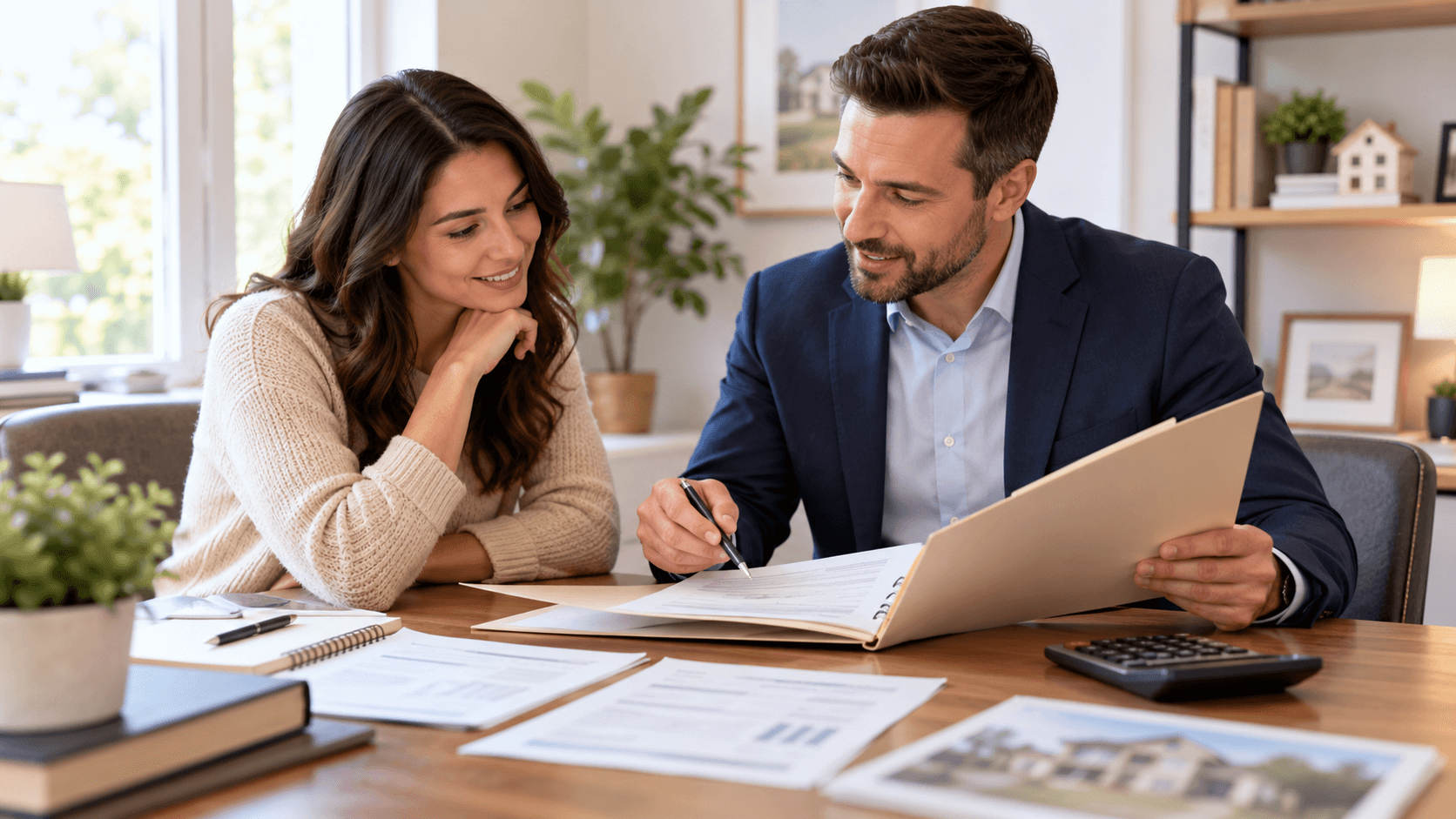 Buyer discussing a low appraisal with a loan officer