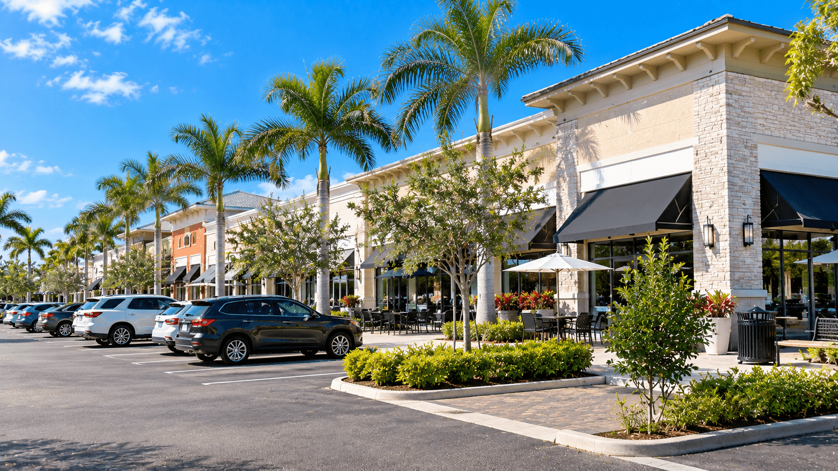 Storefronts at The Landing at Tradition in Port St. Lucie