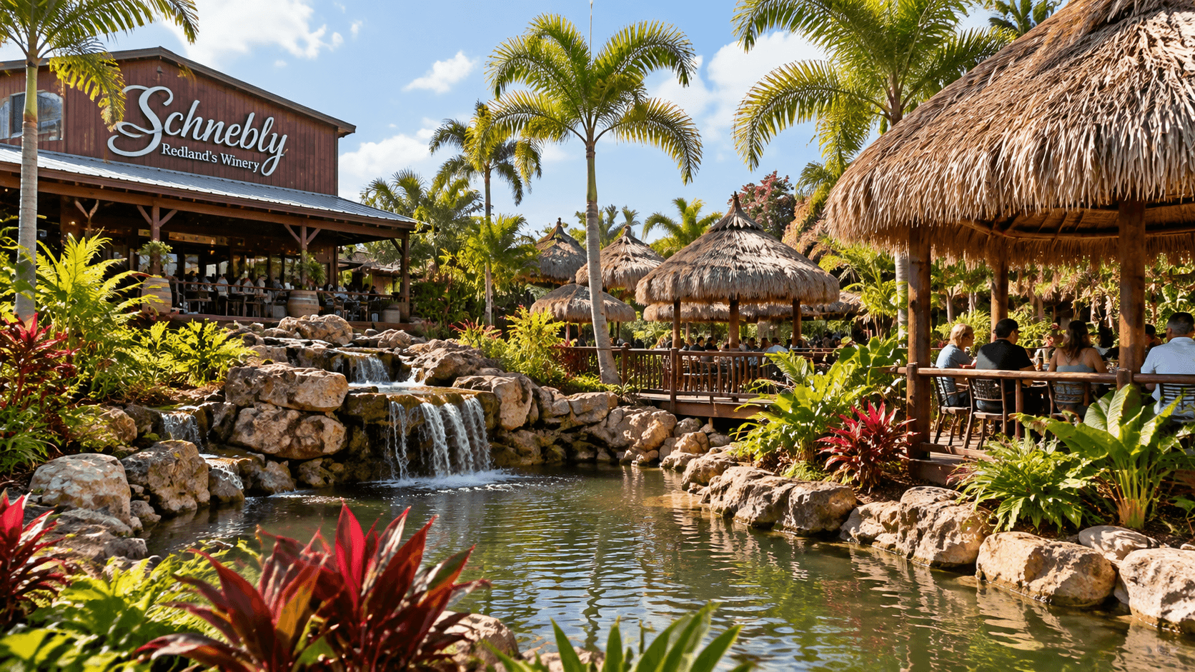Grounds of Schnebly Redland's Winery in Homestead, FL