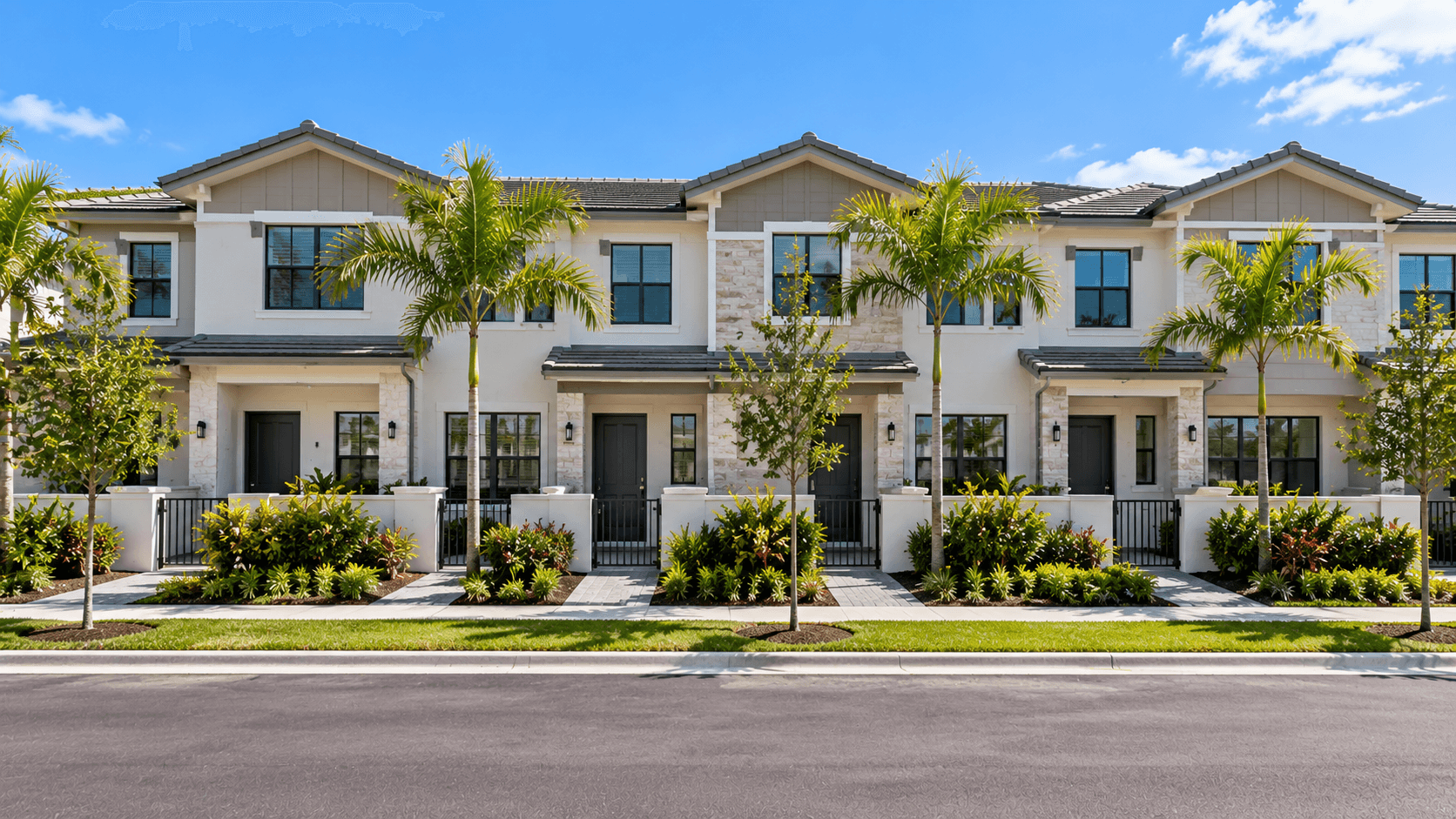 Connected two-story homes at Vivant