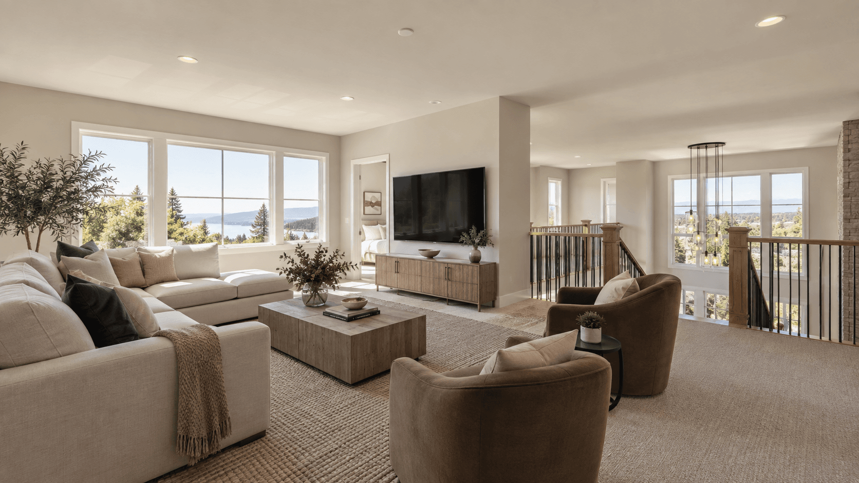 Upstairs loft in the Trailside model at Hendrix Reserve