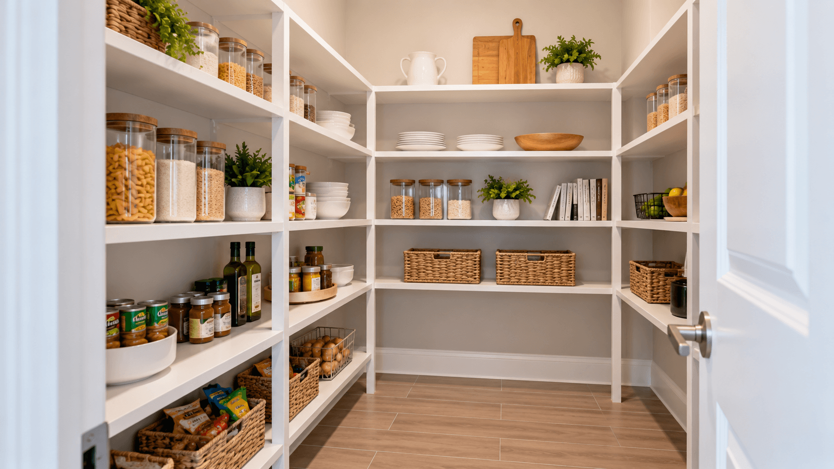 Walk-in pantry in the Fraser at Ivy Ranch