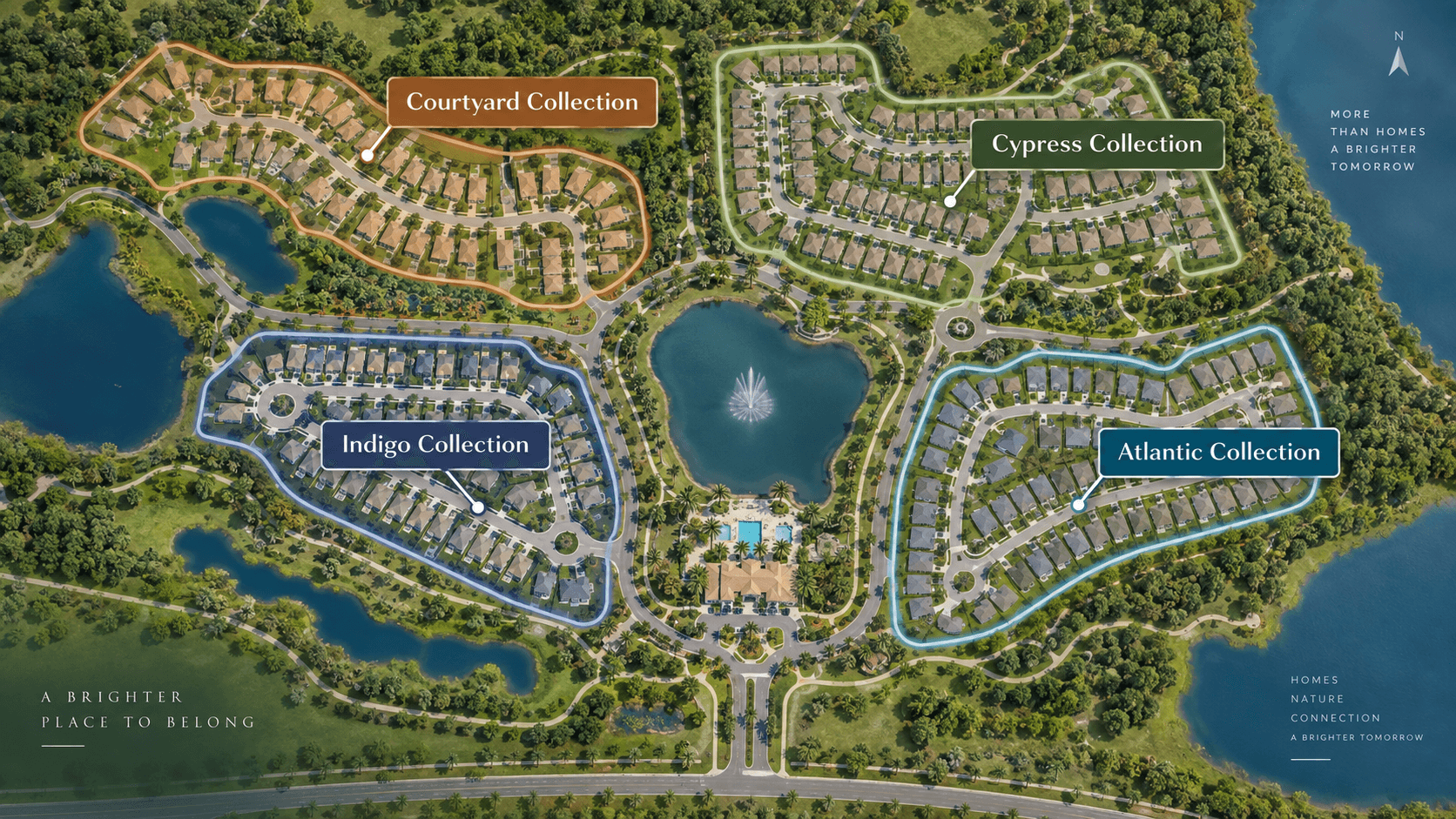 Westlake four collections site plan style graphic